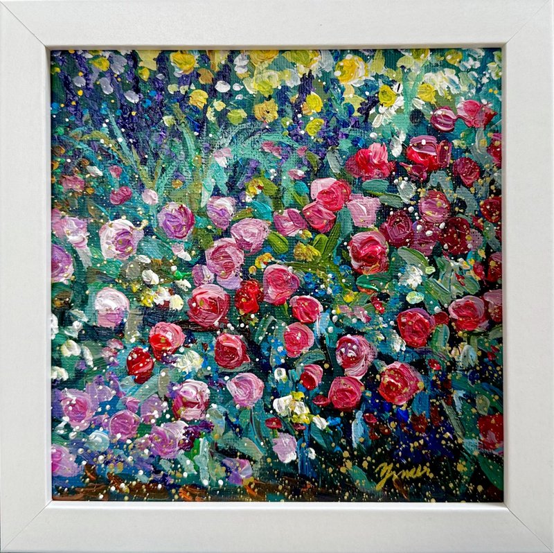 In Bloom, In Thought 3 Acrylic 6X6