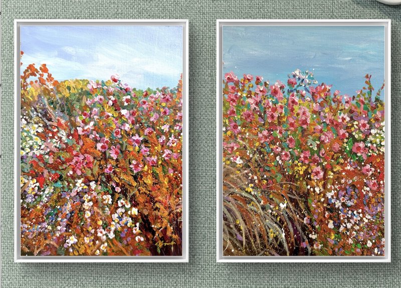 In Bloom, In Thought 7 Set Of Two 8X10