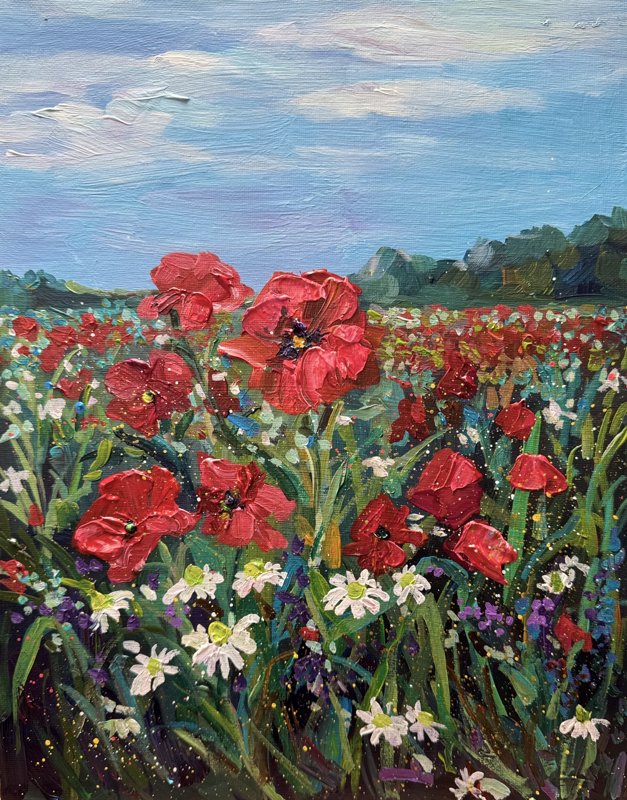 Sunset In Full Bloom 3 Acrylic 11X14