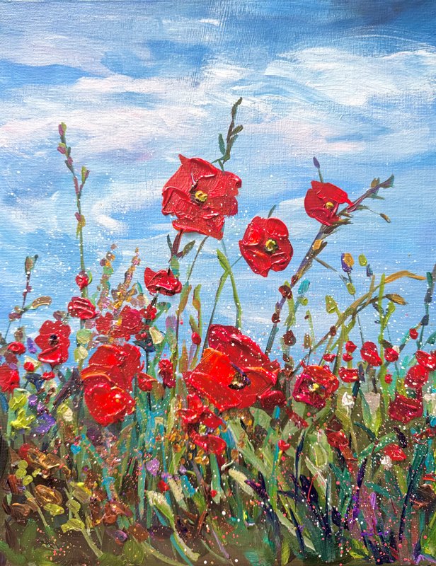 Sunset In Full Bloom 4 Acrylic 11X14