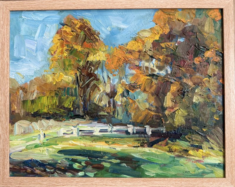 Fall Reflection 3 Oil On Canvas Panel 11X14