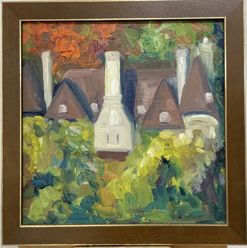 Fall Reflection 5 Oil On Canvas Panel 12X12