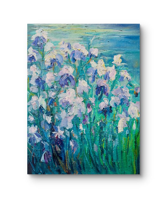 Irises At Rest 2 Oil On Canvas 18X24