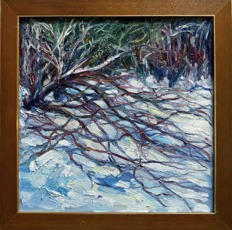 Still And Growing 1 Oil On Canvas Panel 12X12