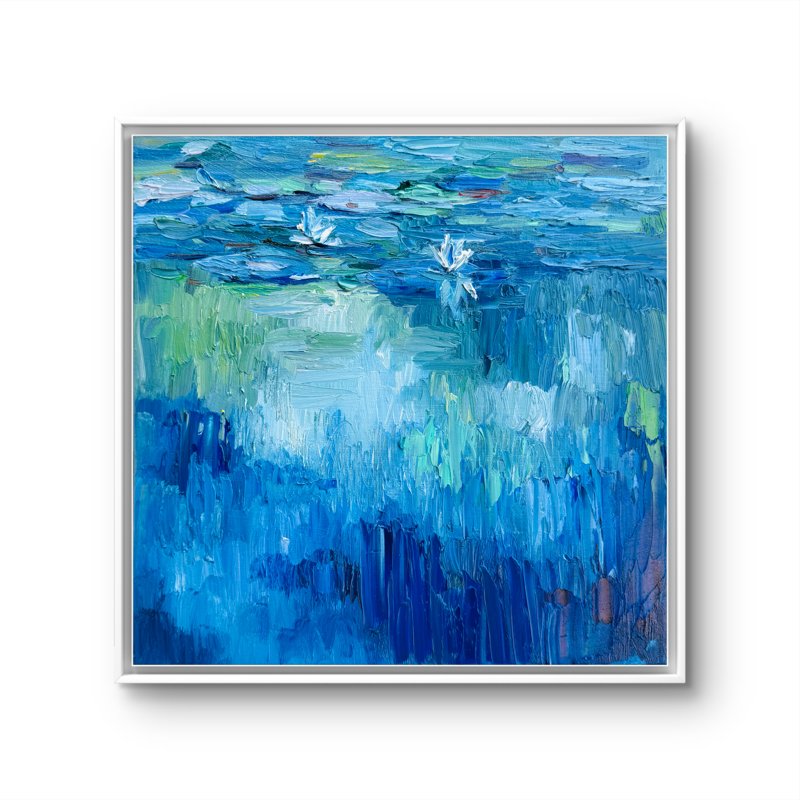 Whispers On The Water Oil On Canvas 12X12